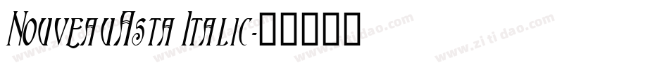 NouveauAsta Italic字体转换